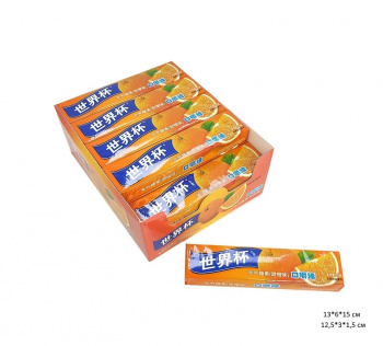 Конфета арт. 33300 "Апельсин" жевательная 35 гр 20 шт. упаковка