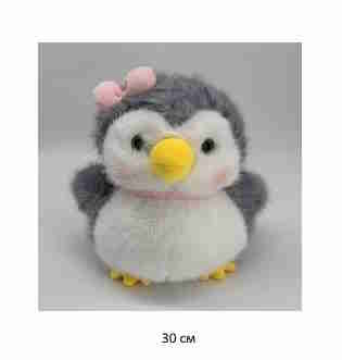 им Пингвин арт. YE241222-8-1/250910-12-1 Пушистый девочка розовые щечки 30 см в пак.)