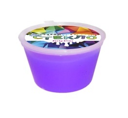 Слайм "СТЕКЛО" Party Slime, в банке 50 гр, фиолетовый неон