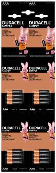кв_Батарейка DURACELL SIMPLY оригинал LR03/ААА BL4 (4х4=16) мульти-карта 16шт (4/16/240) цена за 4шт кв_Батарейка DURACELL SIMPLY оригинал LR03/ААА BL4 (4х4=16) мульти-карта 16шт (4/16/240) цена за 4шт
