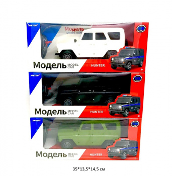 Машина на р/у арт. JY-4025/JY-4005 УАЗ Хантер цвета микс, свет в кор._=~
