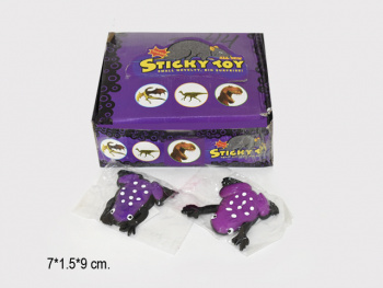 Лизун фиг. арт. 7738 Лягушка пурпурная (45шт.) в кор.=