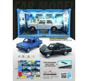 Машина инерц. арт. LD-1BX-805 ВАЗ Классика свет, звук, дым 1 шт. в кор. (12 шт.) шоубокс