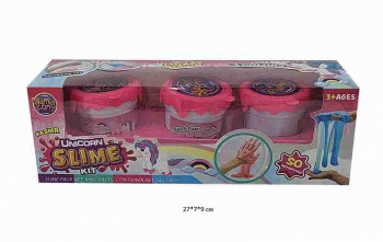 Лизун арт. 976B Набор "Единорог" 3 шт. в кор.~ Лизун арт. 976B Набор "Единорог" 3 шт. в кор.~