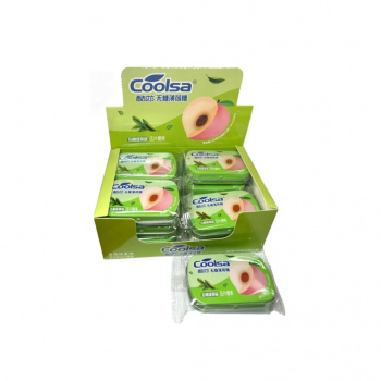 Конфета арт. 863736/863606 Драже мятное без сахара "Персик и зеленый чай" 16 г 12 шт. в кор.# Конфета арт. 863736/863606 Драже мятное без сахара "Персик и зеленый чай" 16 г 12 шт. в кор.#