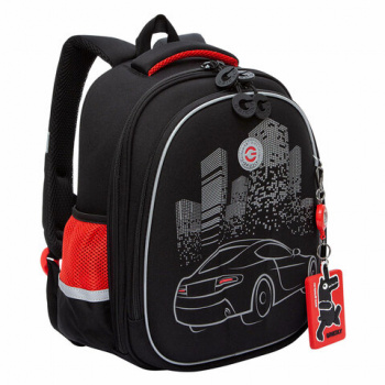 Ранец GRIZZLY анатомическая спинка, c бейджем, для мальчиков, "NIGHT RACE", 36х28х20 см, RAz-287-8/1 Ранец GRIZZLY анатомическая спинка, c бейджем, для мальчиков, "NIGHT RACE", 36х28х20 см, RAz-287-8/1