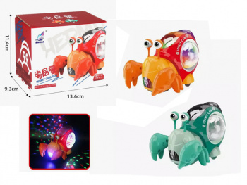 Рак арт. 9025 На батар. свет, звук в кор.= Рак арт. 9025 На батар. свет, звук в кор.=