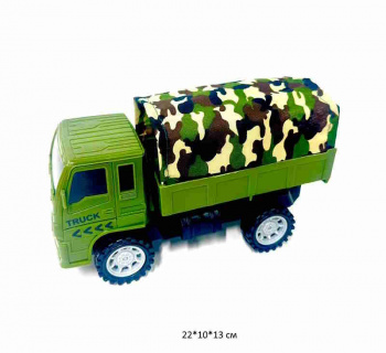 Машина инерц. 024-1 Военный грузовик с тентом 22*10*13 в пак._/240 шт./