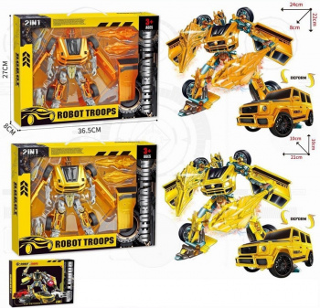 Трансформер арт. MF8802 Робот-машина цыета микс в кор. 36,5*8*27