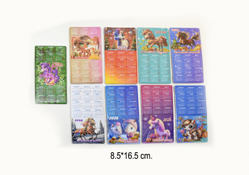 Магнит арт. 401444 Календарь Лошадь 1 шт. ассорти (60 шт.)  Магнит арт. 401444 Календарь Лошадь 1 шт. ассорти (60 шт.)