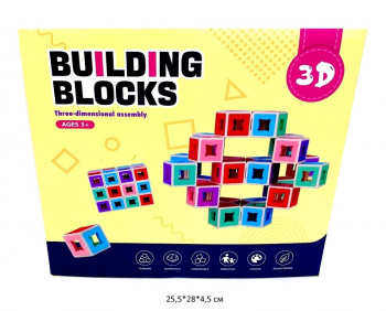 Конструктор арт. LK2210 Блоки "Веселые кубики" в кор._