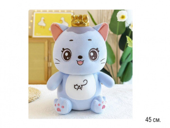 им Кот арт. 100-811 В короне, розовые следы 45 см в пак. им Кот арт. 100-811 В короне, розовые следы 45 см в пак.