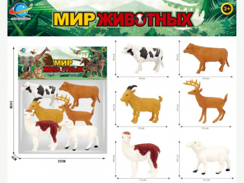 Набор животных арт. 03-79CL" Домашние в пакете 20*20*5 Набор животных арт. 03-79CL" Домашние в пакете 20*20*5
