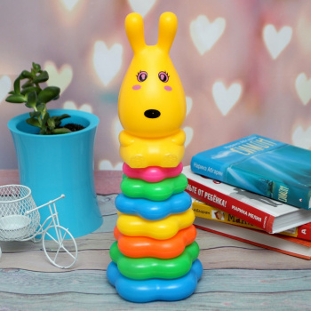 Пирамидка арт. 243 "Ушастик" 7 колец в сетке 33*12*12 Пирамидка арт. 243 "Ушастик" 7 колец в сетке 33*12*12