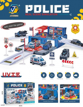 Парковка арт. 652-J27 "Полиция" свет, звук в кор. 38*6,5*24 Парковка арт. 652-J27 "Полиция" свет, звук в кор. 38*6,5*24