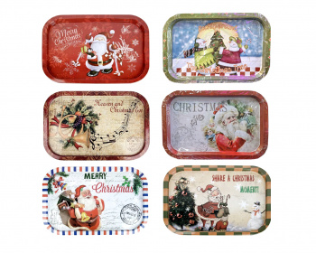 Поднос арт. 1003-007 Новогодний прямоугольный 6 видов 35*24 см Поднос арт. 1003-007 Новогодний прямоугольный 6 видов 35*24 см