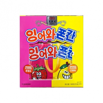 Мармелад арт. 009989 Фруктовый "Яблоко-манго" 25 г 20 шт. в кор.#