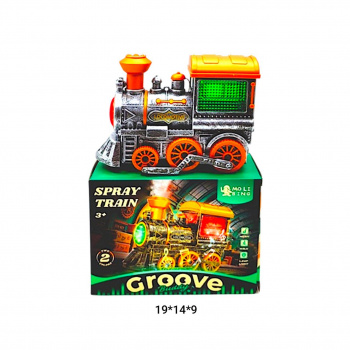 Паровоз арт. QB-181Y Цвета микс на батар. свет, звук, пар_ Паровоз арт. QB-181Y Цвета микс на батар. свет, звук, пар_