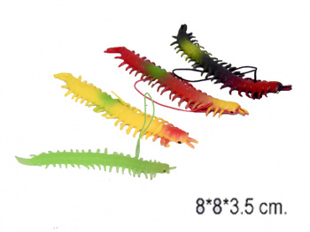 Игр.резин. арт. R-6-2 Сороконожка (50 шт.) в пак.~ Игр.резин. арт. R-6-2 Сороконожка (50 шт.) в пак.~