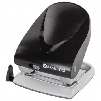 Дырокол BRAUBERG "G-Line", до 40 листов, черный, 224341 (в упаковке 1 шт.) Дырокол BRAUBERG "G-Line", до 40 листов, черный, 224341 (в упаковке 1 шт.)