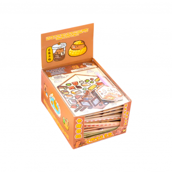 Румбокс арт. YZ-003/9-12-209 Мини-сцена с наклейками Капибара ассорти 40 шт. в кор.