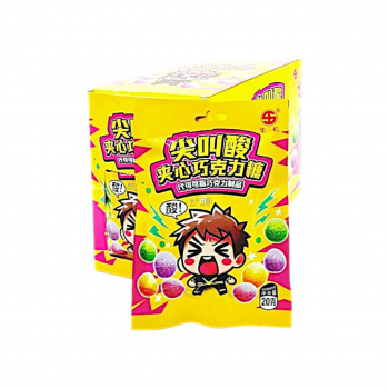 Конфета арт. 103012/102978 Суперкислая "Шоколад" 20 г 20 шт. в кор.*