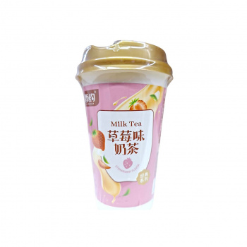 Напиток арт. 908067 Растворимый Молочный чай со вкусом Клубника 72 г в стакане 1 шт.*