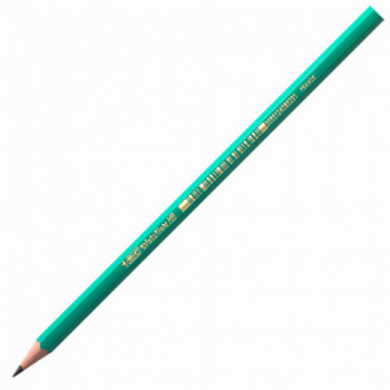 Карандаш чернографитный BIC, 1 шт., "Evolution", HB, без резинки, пластиковый, корпус зеленый, заточ Карандаш чернографитный BIC, 1 шт., "Evolution", HB, без резинки, пластиковый, корпус зеленый, заточ