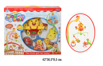 Погремушка подвеска арт. 688-7 Карусель муз. на батар. в кор._