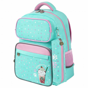 Рюкзак ЮНЛАНДИЯ COMPLETE, с пеналом в комплекте, эрго-спинка, "Yummy cat", 42х29х14 см, 270663 Рюкзак ЮНЛАНДИЯ COMPLETE, с пеналом в комплекте, эрго-спинка, "Yummy cat", 42х29х14 см, 270663