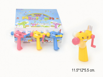 Вентилятор арт. 72-A Ручной Рыба цвета микс (12 шт.) в кор._