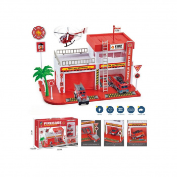 Парковка арт. 652-J22 "Пожарная" свет, звук в кор. 35*10,5*22