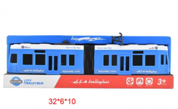 Троллейбус арт. KX905-4 инерц. коробка/32*6*10 Троллейбус арт. KX905-4 инерц. коробка/32*6*10
