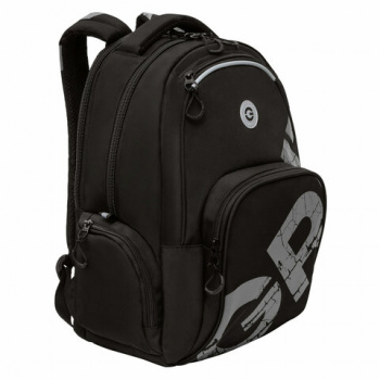 Рюкзак GRIZZLY школьный, анатом. спинка, 2 отделения, д/мальч., BLACK/GRAY, 42х32х22 см, RU-433-1/2 Рюкзак GRIZZLY школьный, анатом. спинка, 2 отделения, д/мальч., BLACK/GRAY, 42х32х22 см, RU-433-1/2
