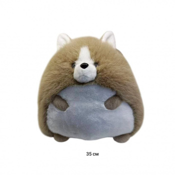 им Собака арт. 209240 Толстячок-кругляш норкоквый 35 см в пак.