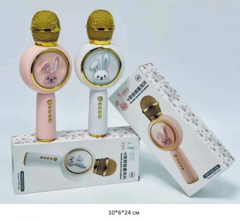 Микрофон музыкальный арт. X6 "Зайка" блютуз цвета микс в кор. Микрофон музыкальный арт. X6 "Зайка" блютуз цвета микс в кор.