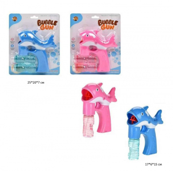 Пистолет арт. MY155Y-2 Кит и пузыри мыльные цвета микс на листе_ Пистолет арт. MY155Y-2 Кит и пузыри мыльные цвета микс на листе_