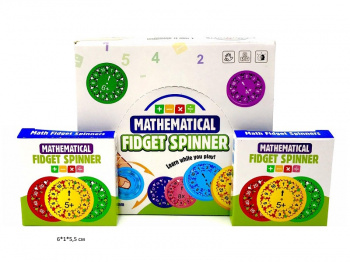 Спиннер арт. 001E-18 "Математика" 1шт. в кор. (18 шт.) шоубокс_ Спиннер арт. 001E-18 "Математика" 1шт. в кор. (18 шт.) шоубокс_