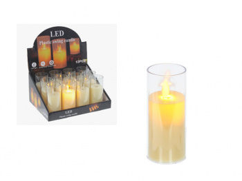 Свеча Новогодняя арт. JYB690837-502 "Огонек" прозрач. высокий стакан 5,5*15 см (12 шт.) в кор. Свеча Новогодняя арт. JYB690837-502 "Огонек" прозрач. высокий стакан 5,5*15 см (12 шт.) в кор.