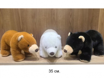 им Медведь арт. 209192 Цвета микс 35 см в пак.