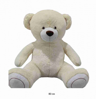 им Медведь арт. LY027-2 Бежевый сидит 80 см в пак._ им Медведь арт. LY027-2 Бежевый сидит 80 см в пак._