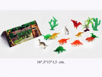 Набор животных арт. 3406" Динозавры в пакете 16,5*15*1,5 /360шт.//бл.180/