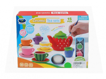 Набор для творчества арт. 868-d28 Чайный набор для раскрашивания керамика в кор._