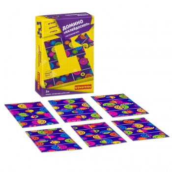 Домино арт.3909 "Калейдоскоп"-настольная игра BONDIBON. Домино арт.3909 "Калейдоскоп"-настольная игра BONDIBON.