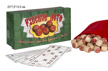 Игра "Русское лото" арт. 021 (23х13х7,5) в кор.~/60шт./ Игра "Русское лото" арт. 021 (23х13х7,5) в кор.~/60шт./