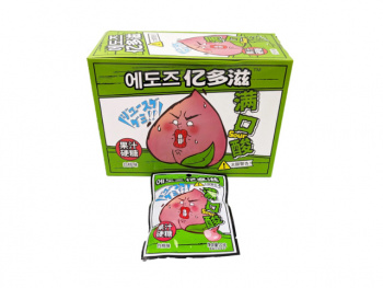 Конфета арт. 640084-1 Жевательная кислая "Персик" 22 г 20 шт. зеленая кор.;