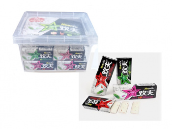 Жевательная резинка арт. 403695/403671 С начинкой вкусы микс 24 г 40 шт. контейнер