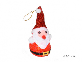 Дед Мороз арт. 6610-8/88502 На елку свет. 8 см (12 шт.) Дед Мороз арт. 6610-8/88502 На елку свет. 8 см (12 шт.)