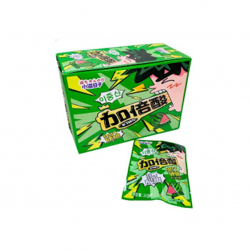 Конфета арт. 640046-3 Кислая "Арбуз" 20 г 20 шт. в зеленой кор.'#;