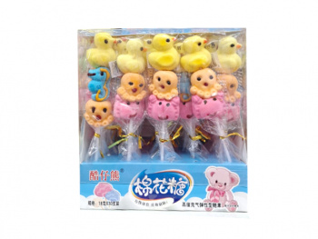 Маршмеллоу арт. 910008-3 На палочке "Утка с морскими" 18 г 30 шт. в открытой голубой кор.'